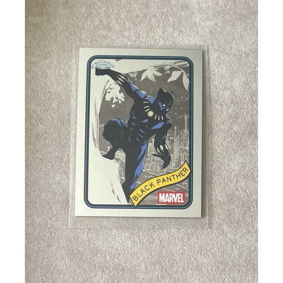 2025 Topps Chrome Marvel Black Panther #136 Base Card - Picture 1 of 2